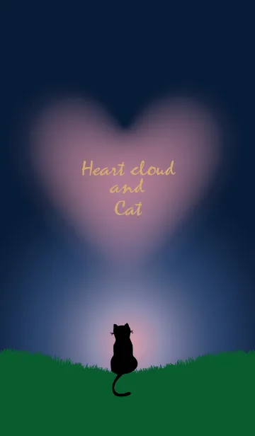 [LINE着せ替え] Heart cloud and Cat 4.の画像1