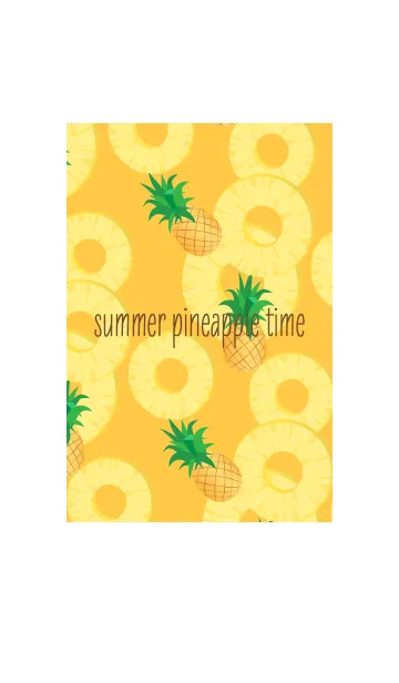 [LINE着せ替え] summer pineapple time orange #freshの画像1