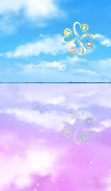 [LINE着せ替え] Pink Lagoon ＆ Cloverの画像1