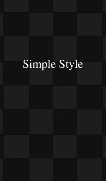 [LINE着せ替え] シンプル スタイル (Black).の画像1