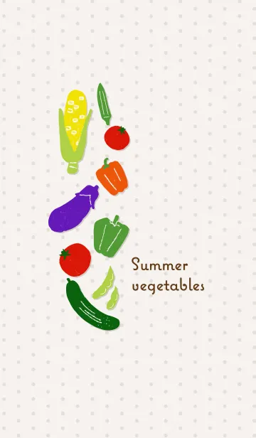 [LINE着せ替え] 夏野菜いろいろの画像1