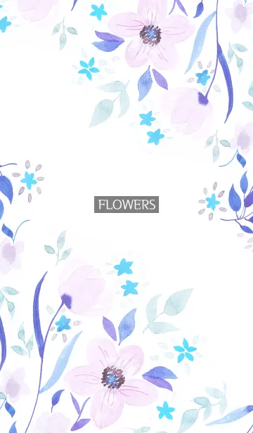 [LINE着せ替え] water color flowers_959の画像1