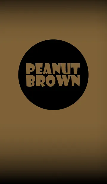 [LINE着せ替え] peanut brown in black theme v.2 (jp)の画像1