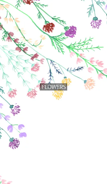 [LINE着せ替え] water color flowers_967の画像1
