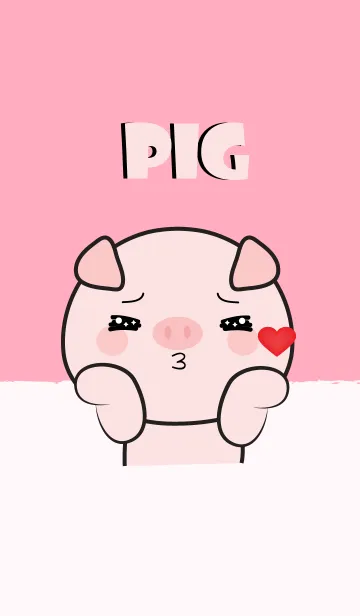 [LINE着せ替え] I love so Cute Pig Theme (jp)の画像1