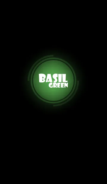 [LINE着せ替え] basil green in black theme vr.3 (jp)の画像1