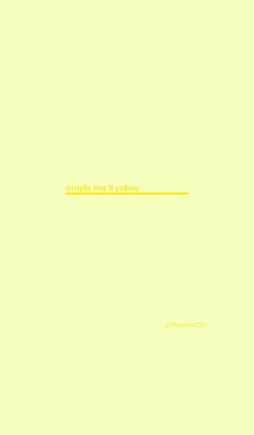 [LINE着せ替え] シンプル ライン 5 イエローの画像1