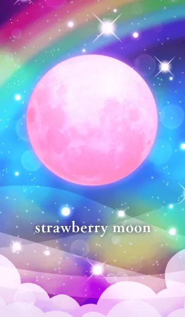 [LINE着せ替え] 恋のお守り♡strawberry moonの画像1