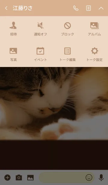 [LINE着せ替え] ねこねんね ver.2の画像4