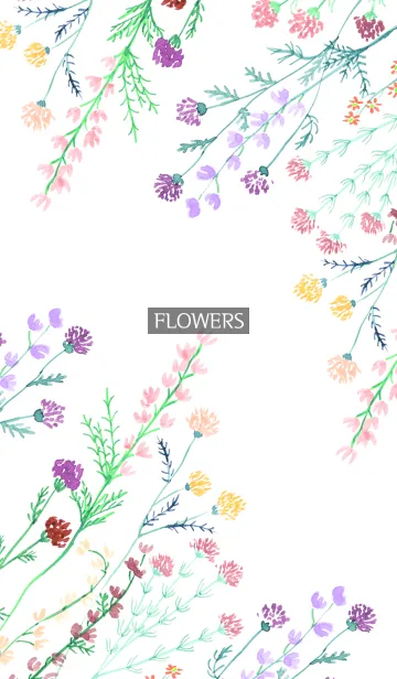 [LINE着せ替え] water color flowers_968の画像1