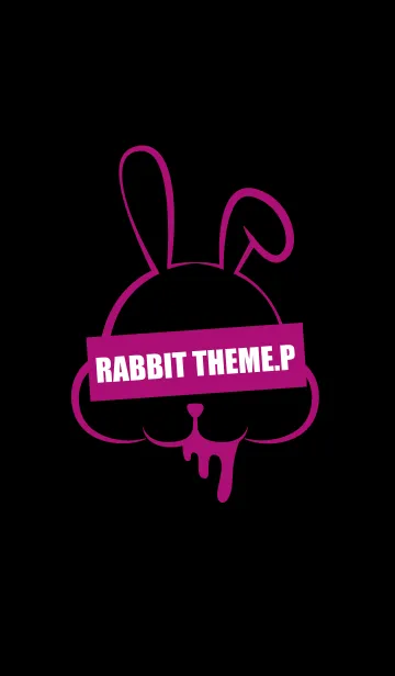 [LINE着せ替え] DARK RABBIT.PINK PURPLE 2の画像1