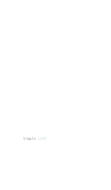 [LINE着せ替え] Simple LIFE -White-の画像1