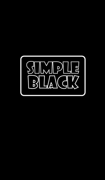[LINE着せ替え] [Simple Black theme] (jp)の画像1