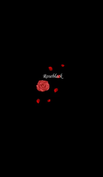 [LINE着せ替え] 大人かわいい薔薇とブラックの画像1