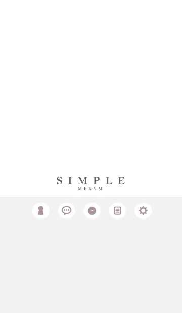 [LINE着せ替え] NATURAL SIMPLE ICON WHITE 27 -MEKYM-の画像1
