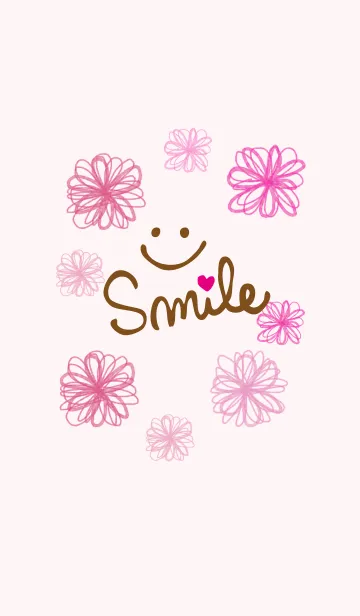 [LINE着せ替え] スマイル-水彩お花27-の画像1