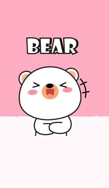 [LINE着せ替え] So Cute White Bear Theme (jp)の画像1