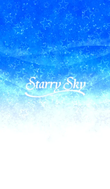 [LINE着せ替え] Starry blue skyの画像1