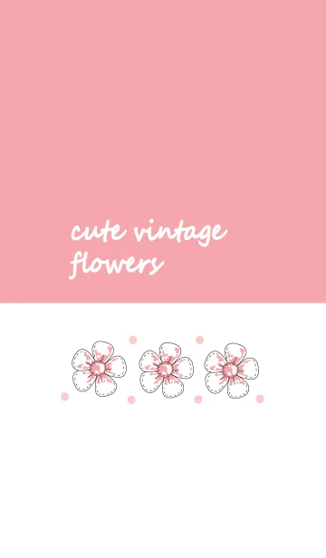 [LINE着せ替え] Cute vintage flower 6の画像1