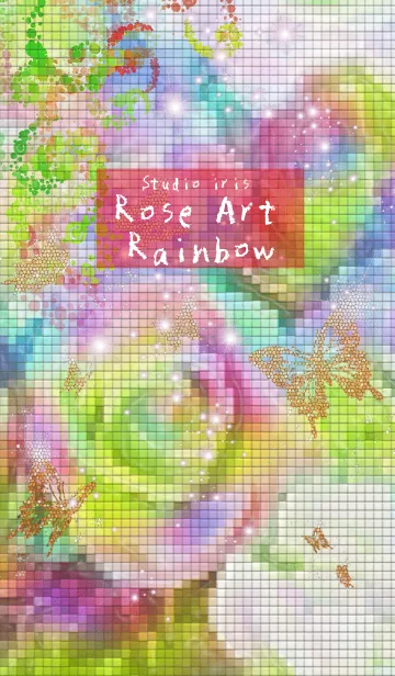 [LINE着せ替え] 運気上昇 Rose Art Rainbowの画像1