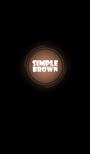 [LINE着せ替え] Simple brown in black theme vr.3 (jp)の画像1