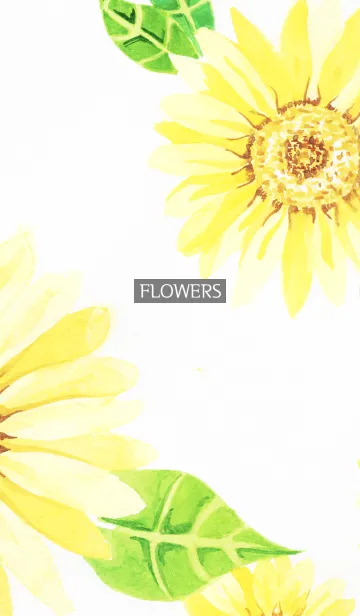 [LINE着せ替え] water color flowers_970の画像1