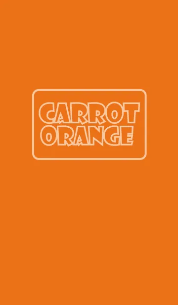 [LINE着せ替え] [Simple carrot orange theme] (jp)の画像1