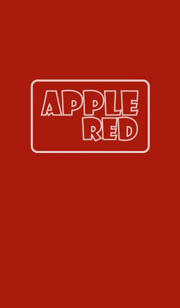 [LINE着せ替え] [Simple Aple Red theme] (jp)の画像1