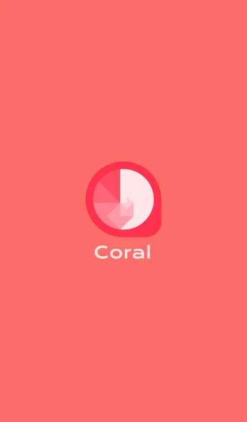 [LINE着せ替え] Teardrop - Coralの画像1