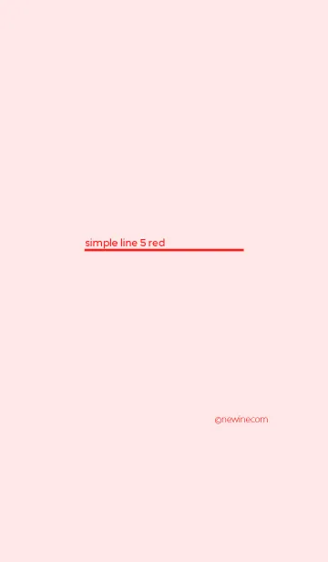 [LINE着せ替え] シンプル ライン 5 レッドの画像1