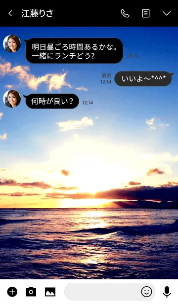 [LINE着せ替え] Hawaiian Sunset -SUMMER- 4の画像3