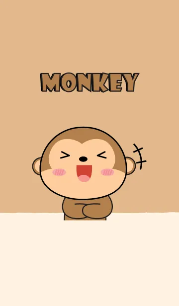 [LINE着せ替え] I love So Cute Monkey Theme (jp)の画像1