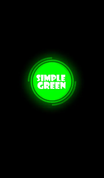 [LINE着せ替え] Simple green in black theme vr.3 (jp)の画像1