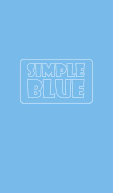 [LINE着せ替え] [Simple Blue theme] (jp)の画像1