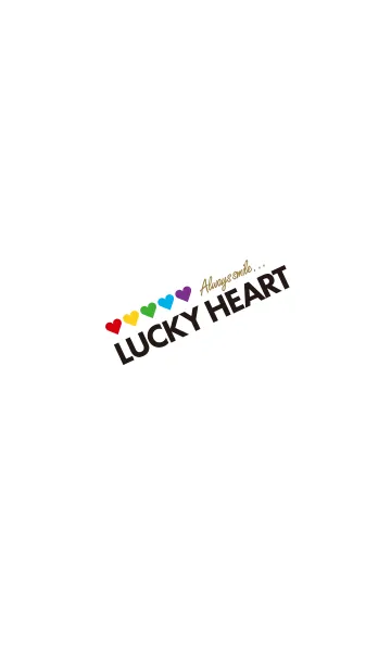 [LINE着せ替え] いつも笑顔で運気上昇！LUCKY HEART！の画像1