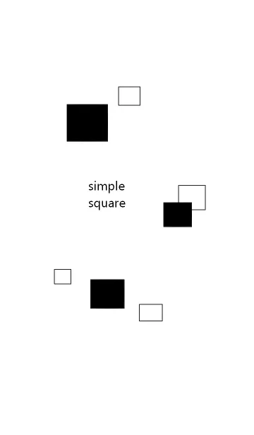 [LINE着せ替え] シンプル スクエアの画像1
