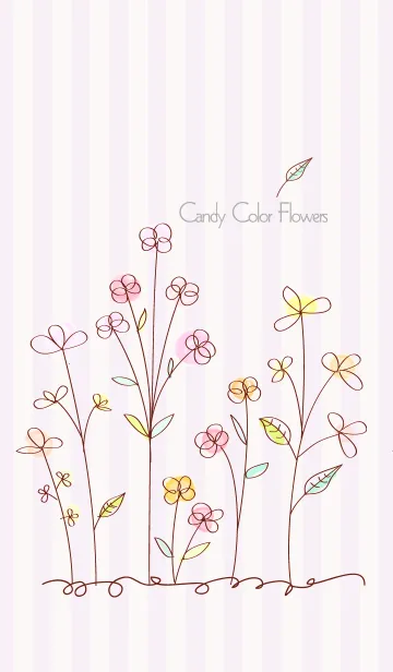 [LINE着せ替え] Candy color flowers 8の画像1