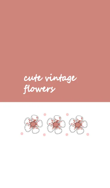 [LINE着せ替え] Cute vintage flower 13の画像1