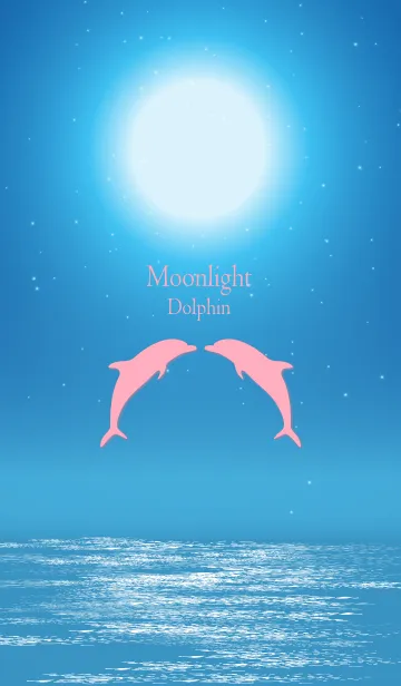 [LINE着せ替え] Moonlight Dolphin 3.の画像1