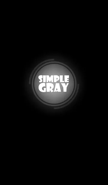 [LINE着せ替え] Simple gray in black theme vr.3 (jp)の画像1