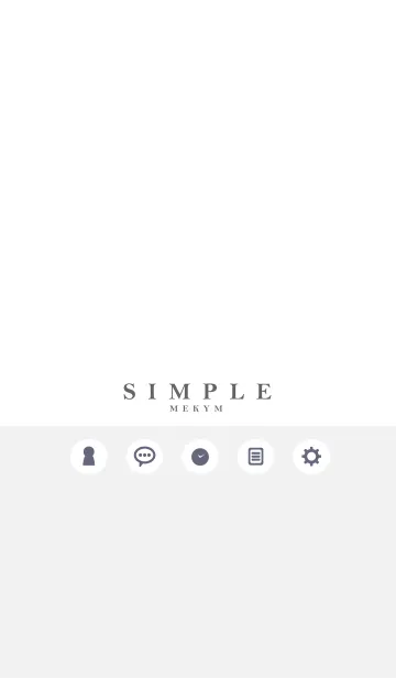 [LINE着せ替え] NATURAL SIMPLE ICON WHITE 29 -MEKYM-の画像1
