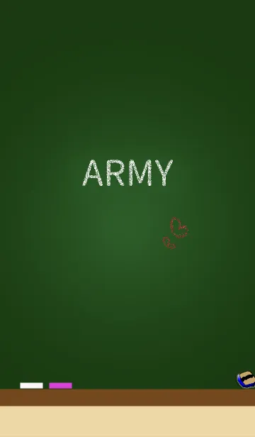[LINE着せ替え] こくばん（黒板）に言葉ARMY（アーミー）の画像1