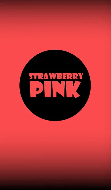 [LINE着せ替え] strawberry pink in black theme vr.2 (jp)の画像1
