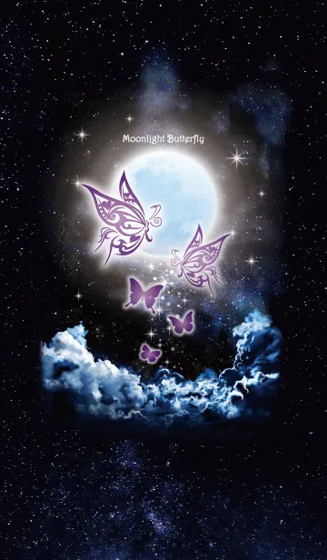 [LINE着せ替え] 幸運を呼ぶ☆Moonlight Butterflyの画像1