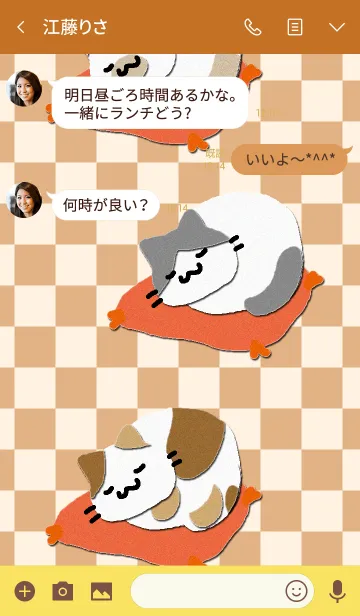 [LINE着せ替え] ねむりねこの画像3