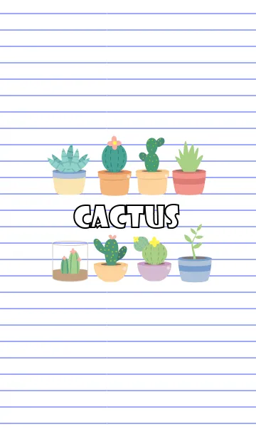 [LINE着せ替え] Love cactus Theme (jp)の画像1