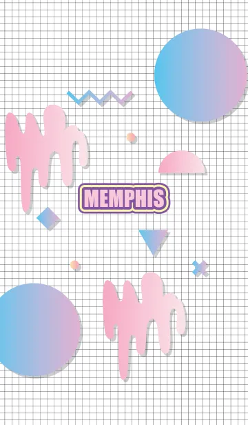 [LINE着せ替え] Memphis Whiteの画像1