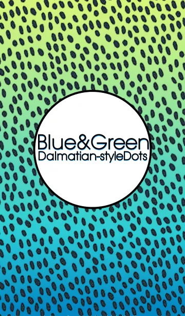 [LINE着せ替え] Blue＆Green Dalmatian-style dotの画像1