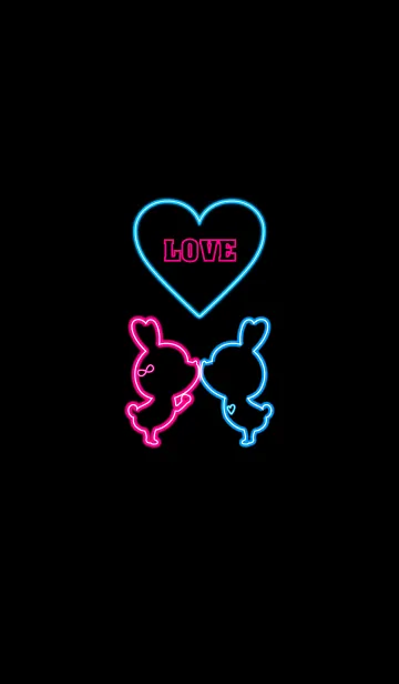 [LINE着せ替え] LOVE THEME NEON 5.の画像1