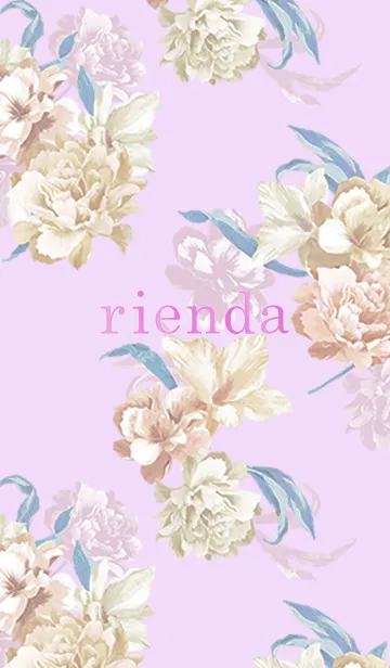 [LINE着せ替え] rienda tender flowerの画像1